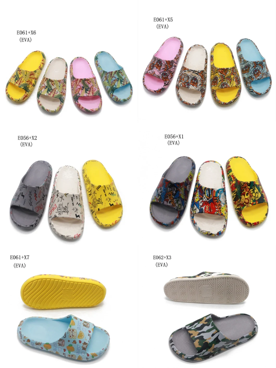 OEM Female Summer EVA Slippers Flat Non-Slip Soft Lady Shoes Indoor Home Women Slippers