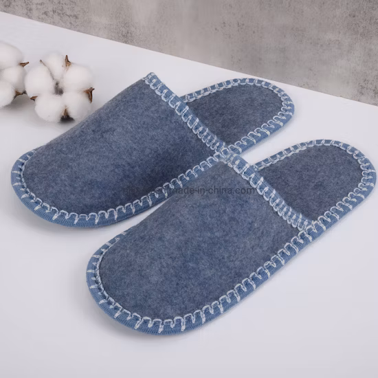 Großhandel neue Ankunft Home Simple Guest Indoor Filz Slipper Set Schuhe für die Familie