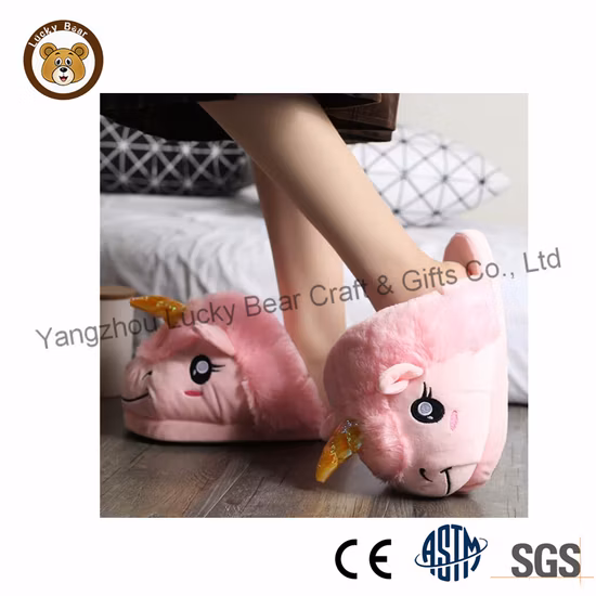 China Hersteller Kuscheltier Spielzeug Einhorn Soft Slipper