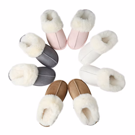 Weihnachtsmänner, Männer, Frauen, Kinder, Babys, Fell, Plüschtier, Winter, warm, Tier-Hausschuh